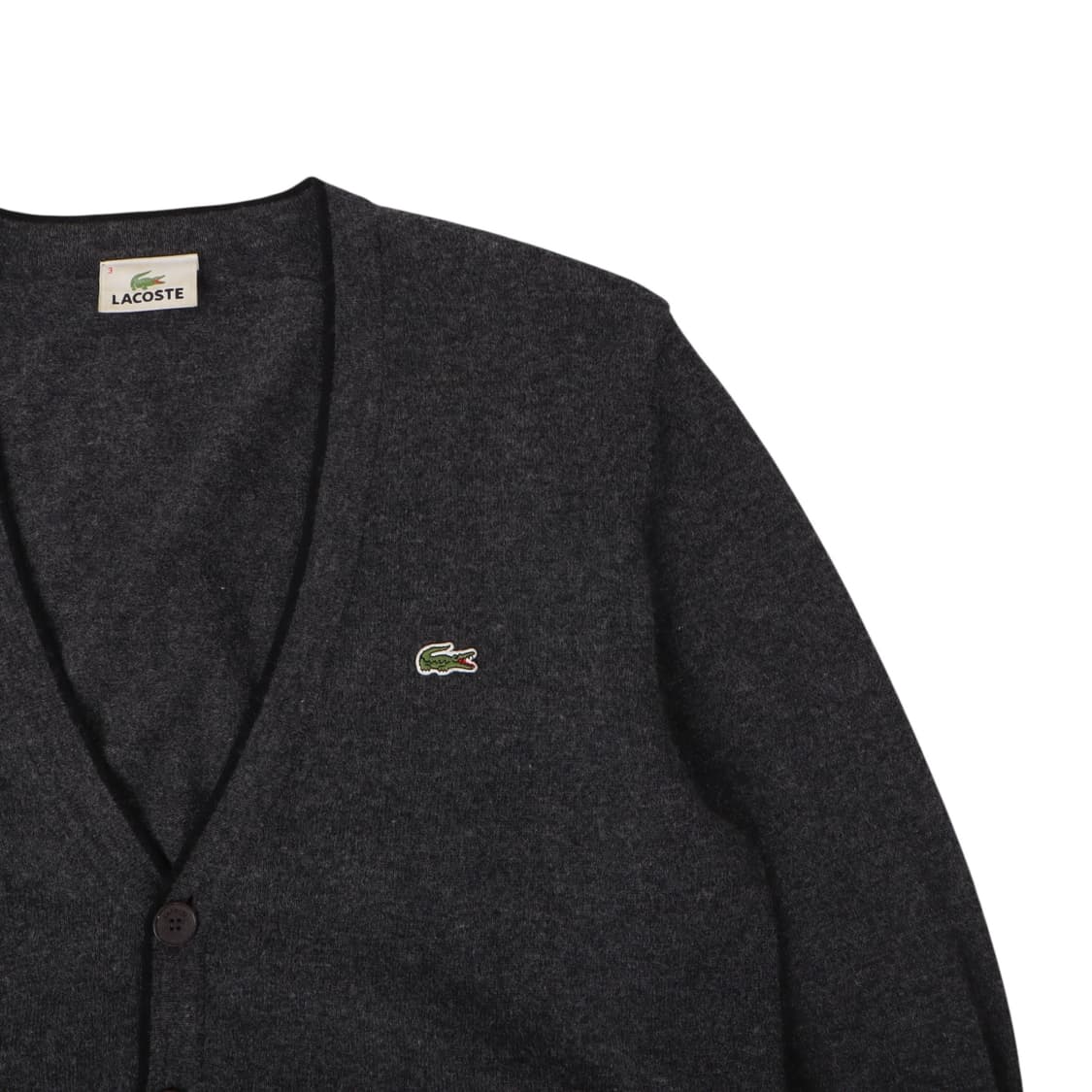 라코스테 챠콜 울 가디건 상품이미지3