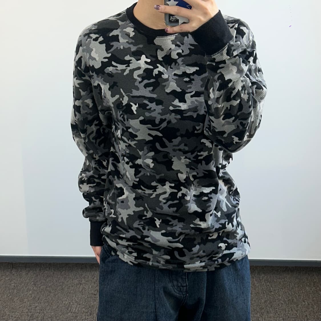 Polo 폴로 블랙포니 카모 와플 니트 상품이미지1