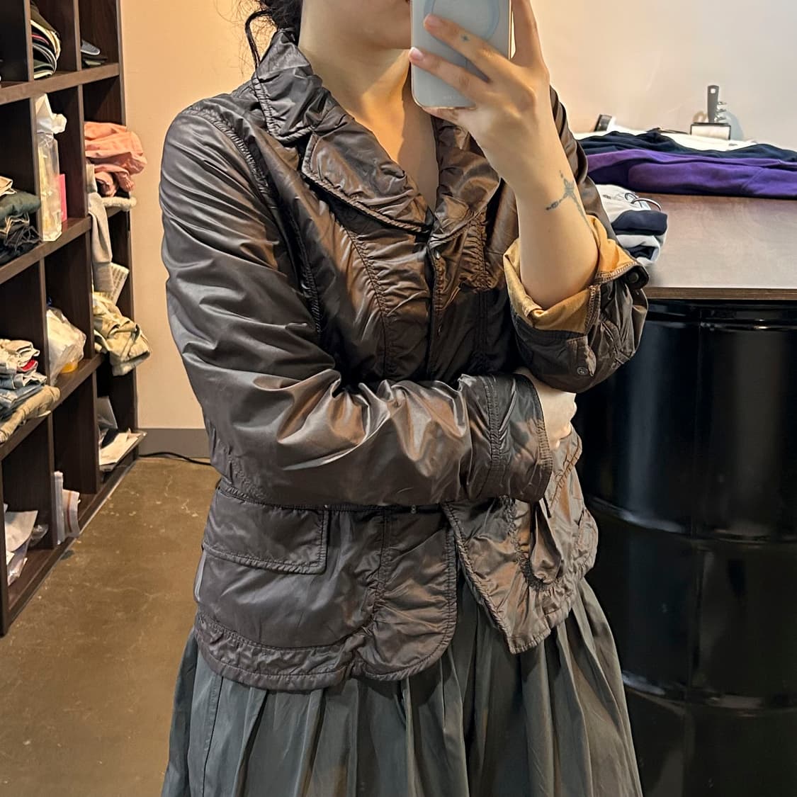 브라운 셔링 자켓 상품이미지5