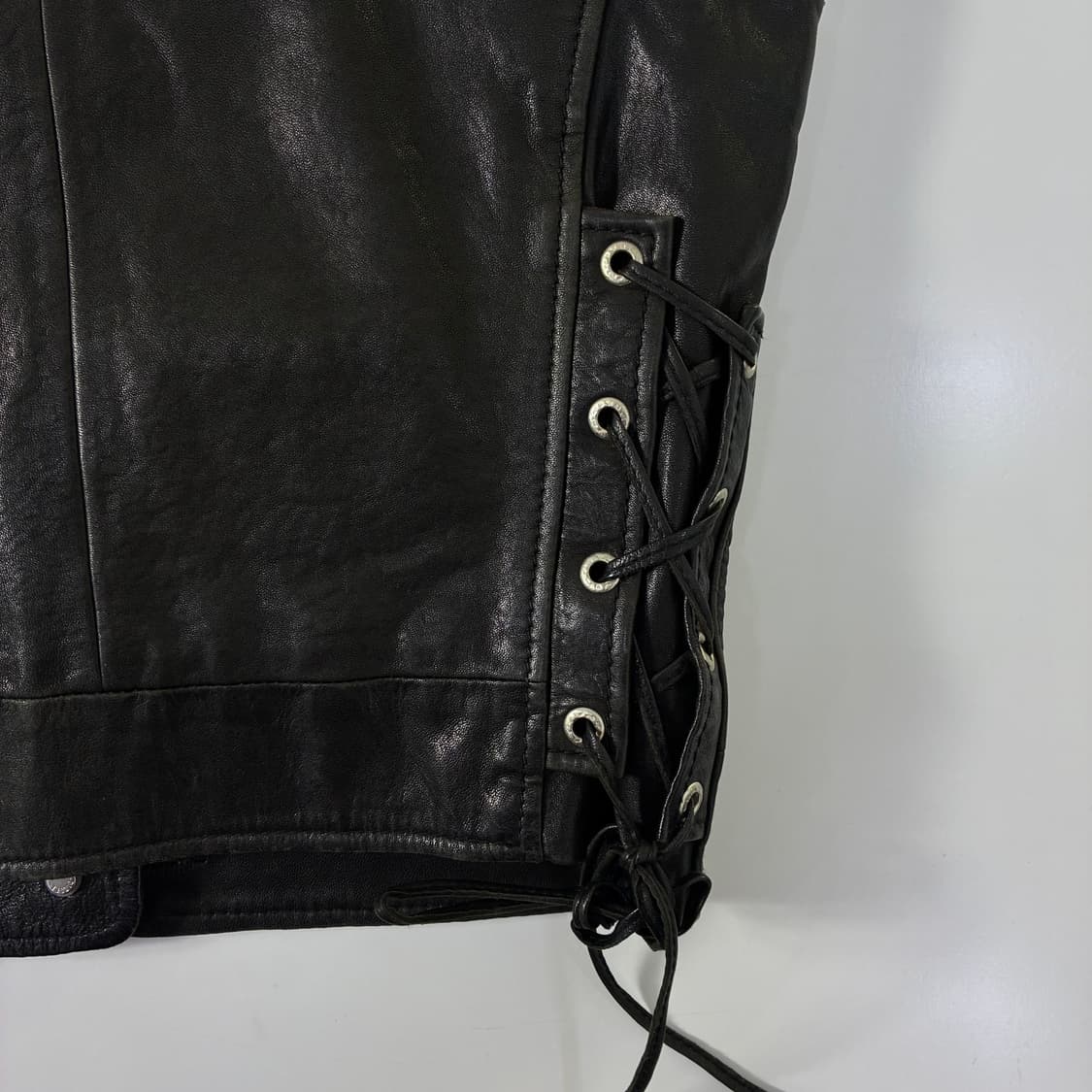 Diesel  디젤 스타 램스킨 레더 베스트   상품이미지5