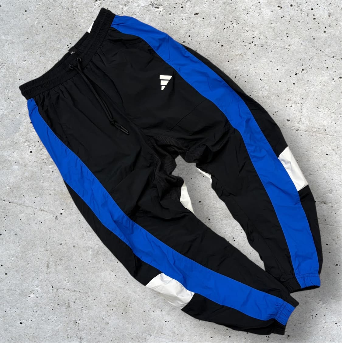 [L] 19s 아디다스 SHAPE 블랙/블루 트랙 팬츠 C75 상품이미지1