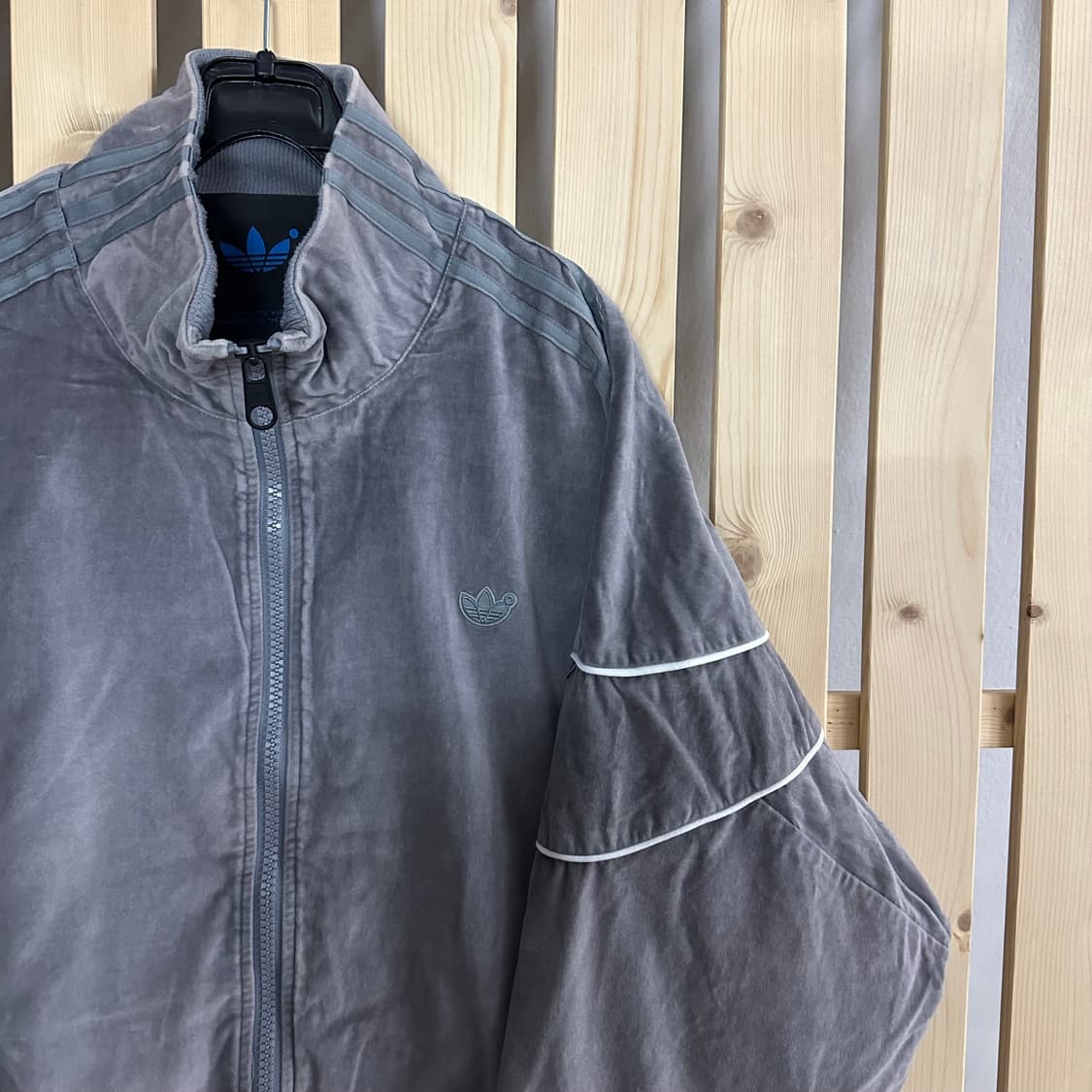 (XL) 아디다스 블루버전 벨벳 트랙탑 자켓 져지 상품이미지2