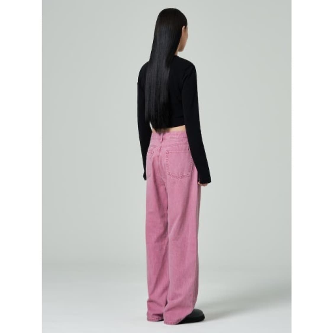 8seconds pink wide pants 키치 하이틴 느낌 핑크데님 상품이미지2