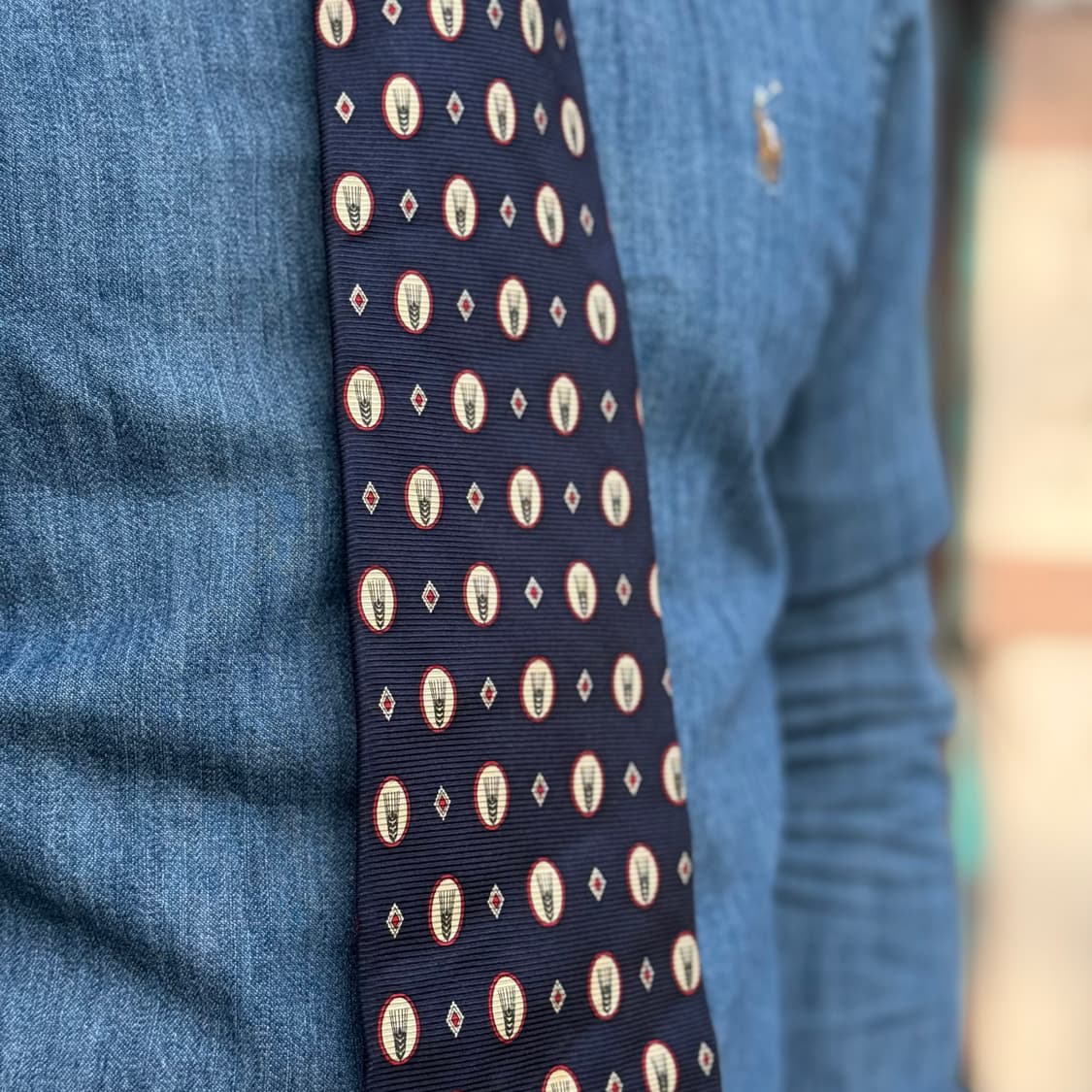 슈퍼드라이 벼 패턴 코튼 타이 상품이미지6