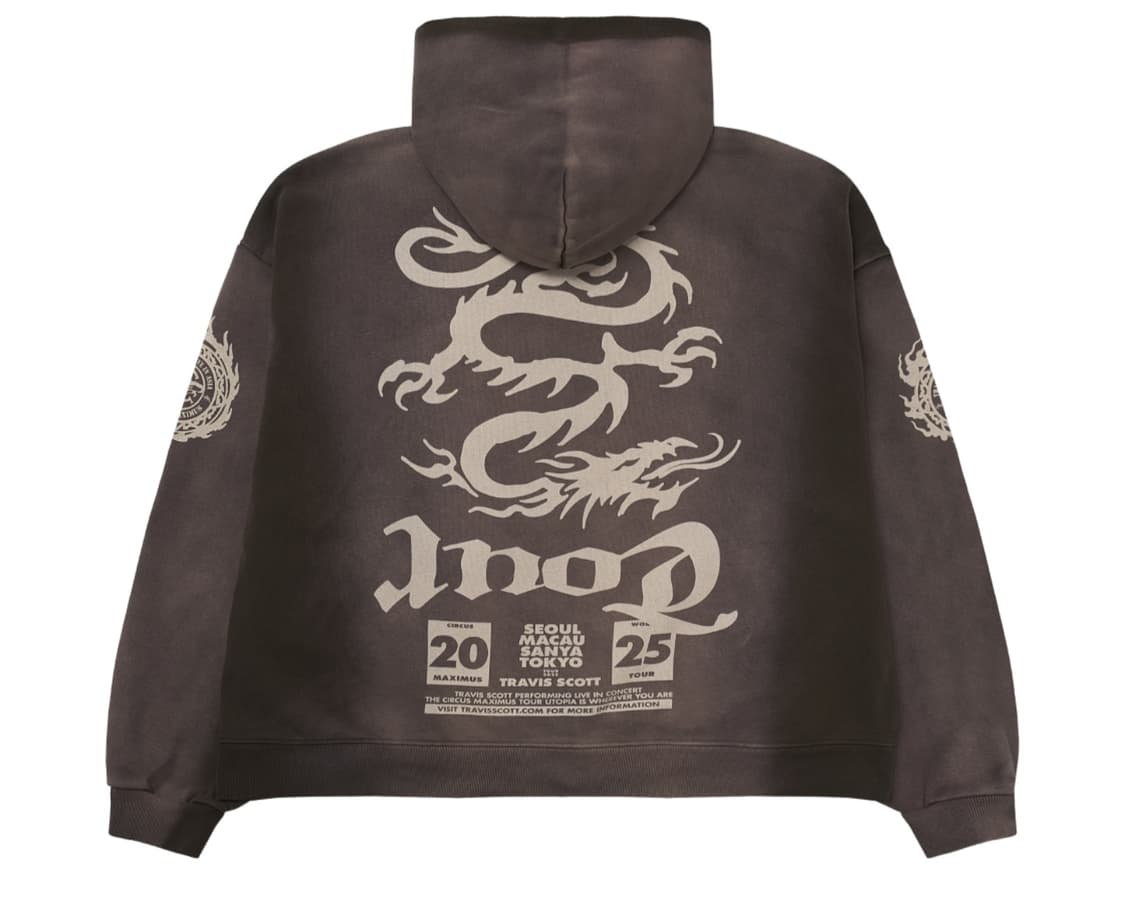 [XL] 트래비스 스캇 2025 투어 콘서트 (막시무시) 후드 집업 상품이미지2