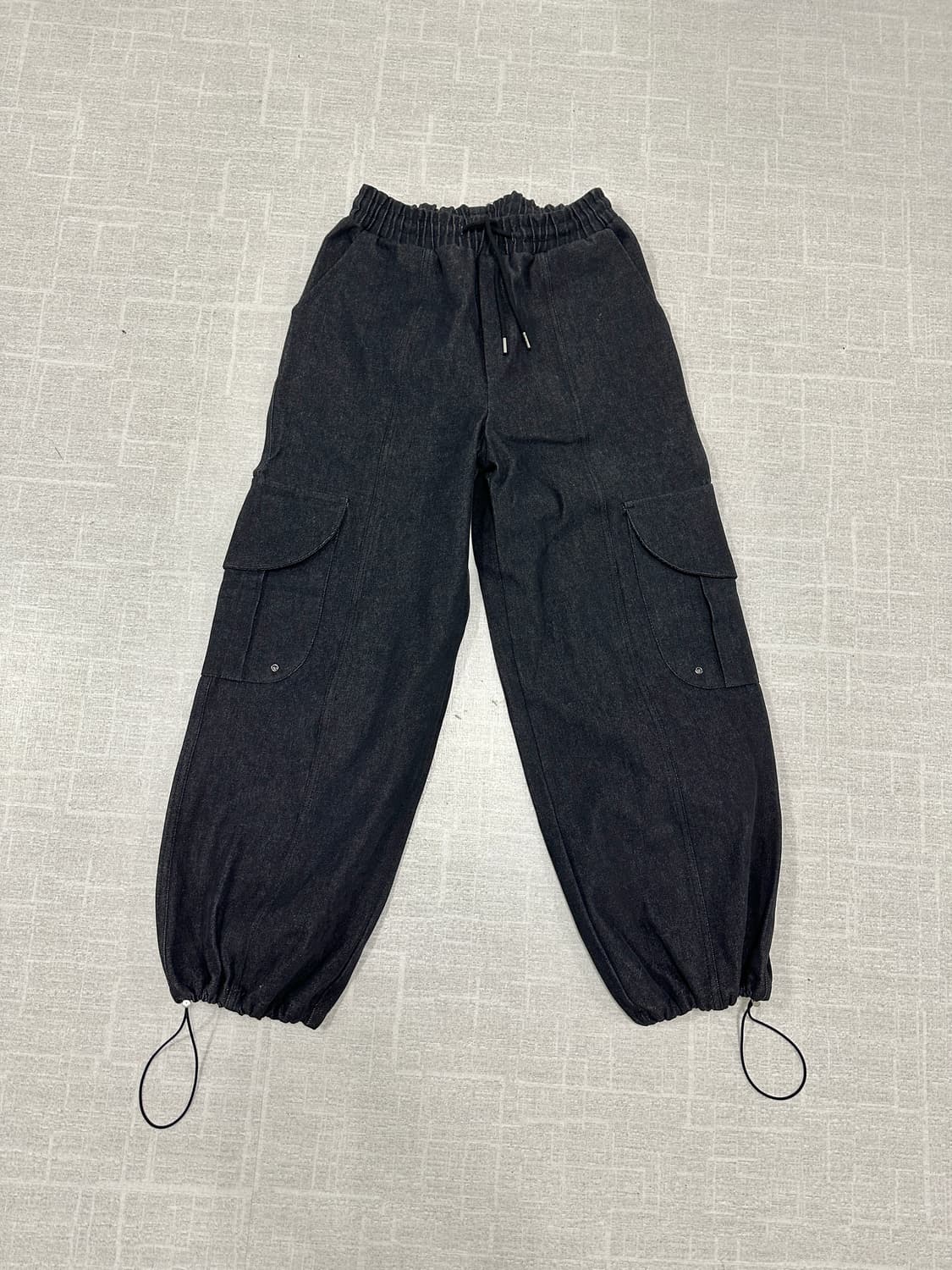 흑청 포켓 밴딩 팬츠 상품이미지2