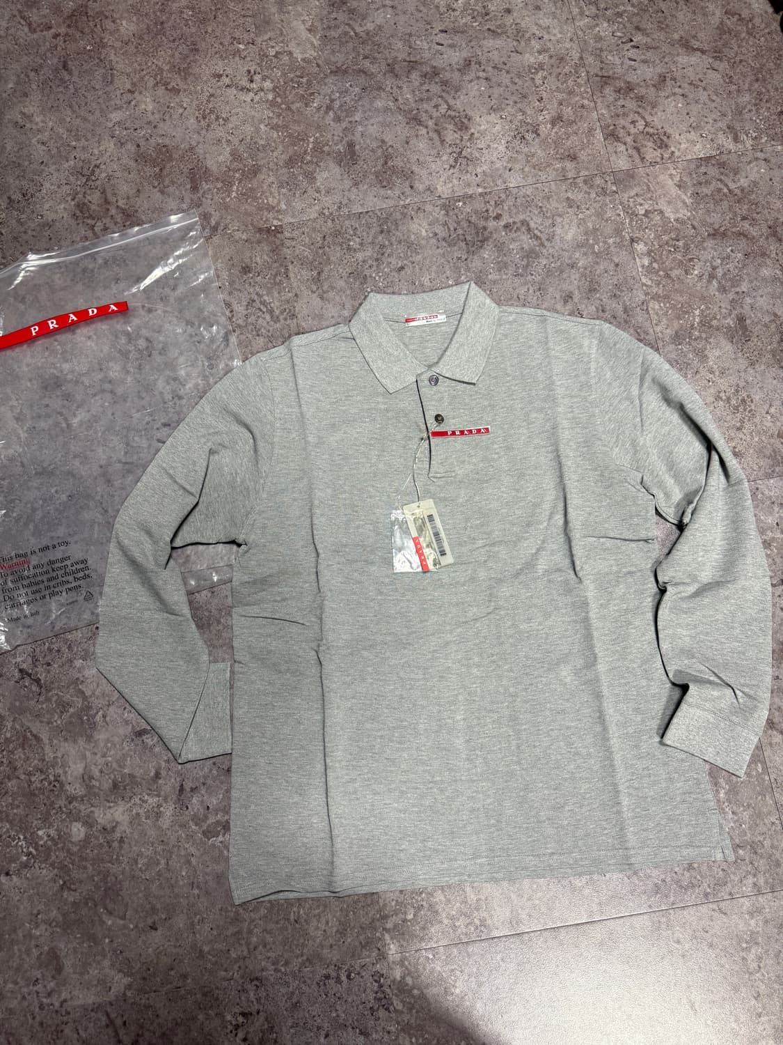 프라다 리네아로사 피케 티셔츠 M 새상품 풀구성  상품이미지2