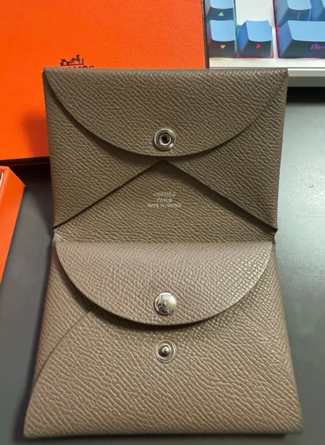 에르메스 칼비 듀오 카드 홀더 앱송 & 팔라듐 하드웨어 에뚜쁘 상품이미지2