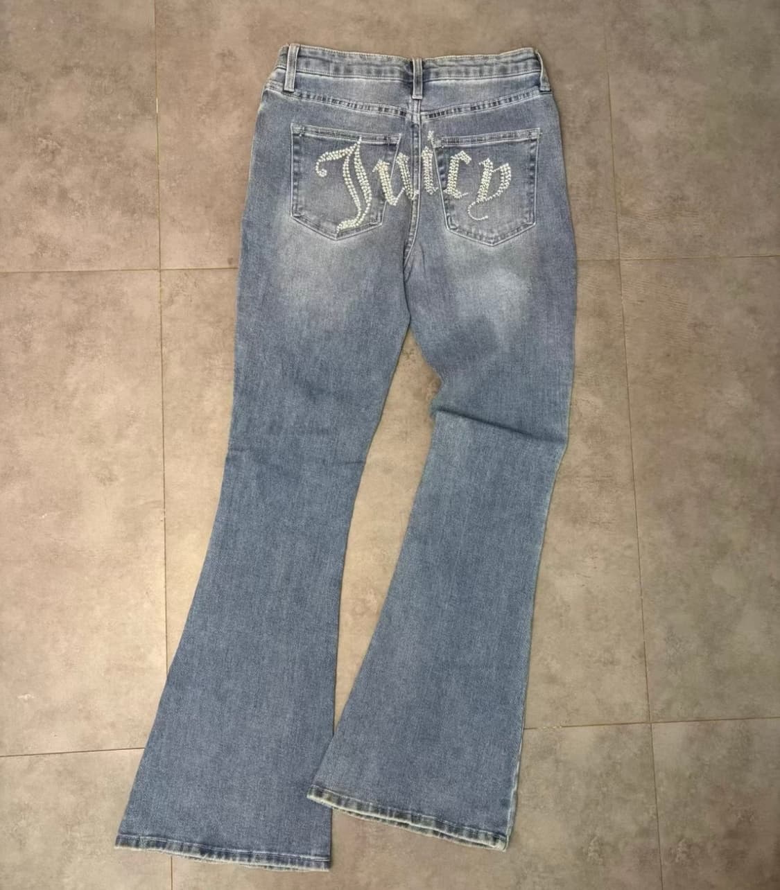 쥬시꾸뛰르 라인스톤 부츠컷 데님 상품이미지2