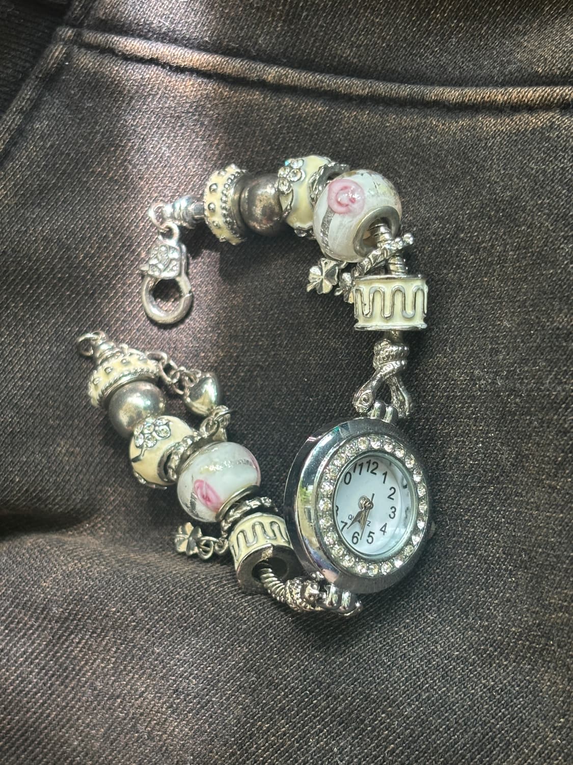 vintage beads charm bracelet watch 상품이미지9