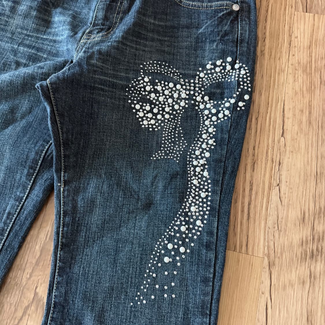 Vintage stud boots-cut jeans 상품이미지3