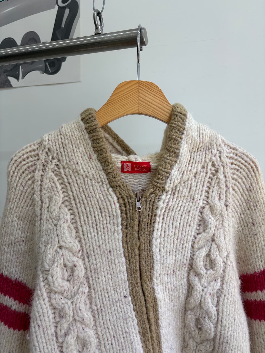 POST BOX 니트집업 상품이미지2