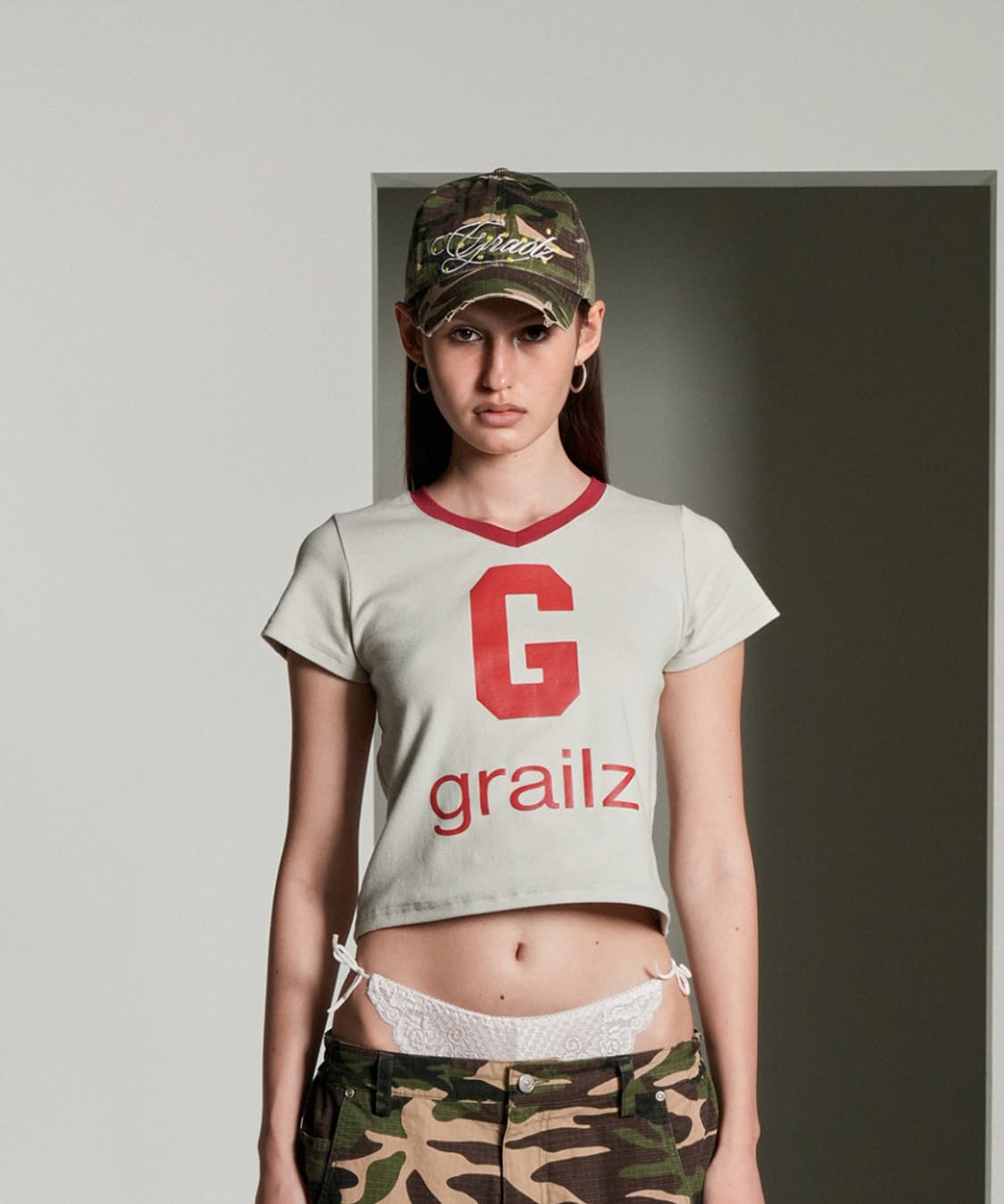 그레일즈 빈티지 로고 카모 볼캡 모자 상품이미지4