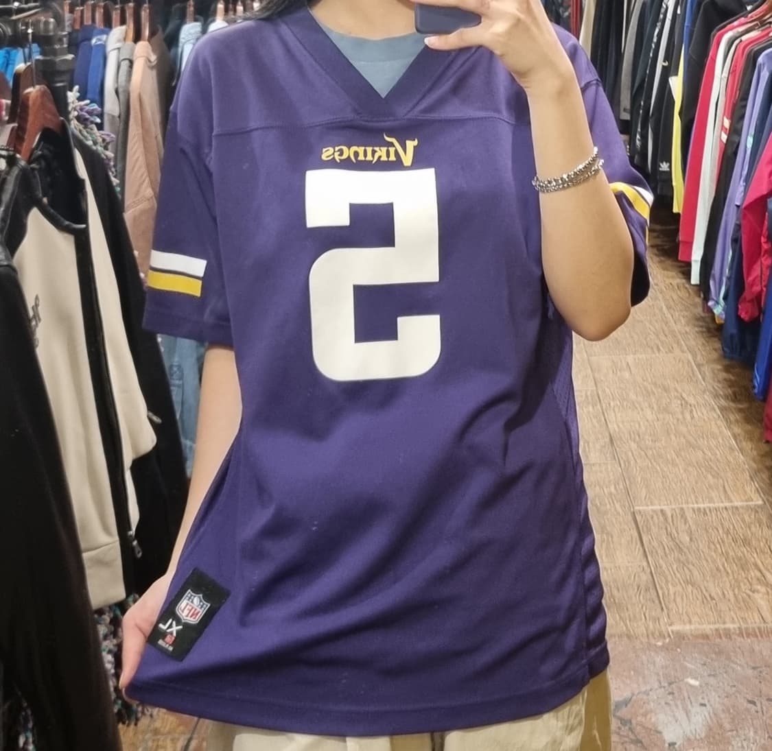 [Hi] NFL 풋볼 져지 반팔티 퍼플 상품이미지3