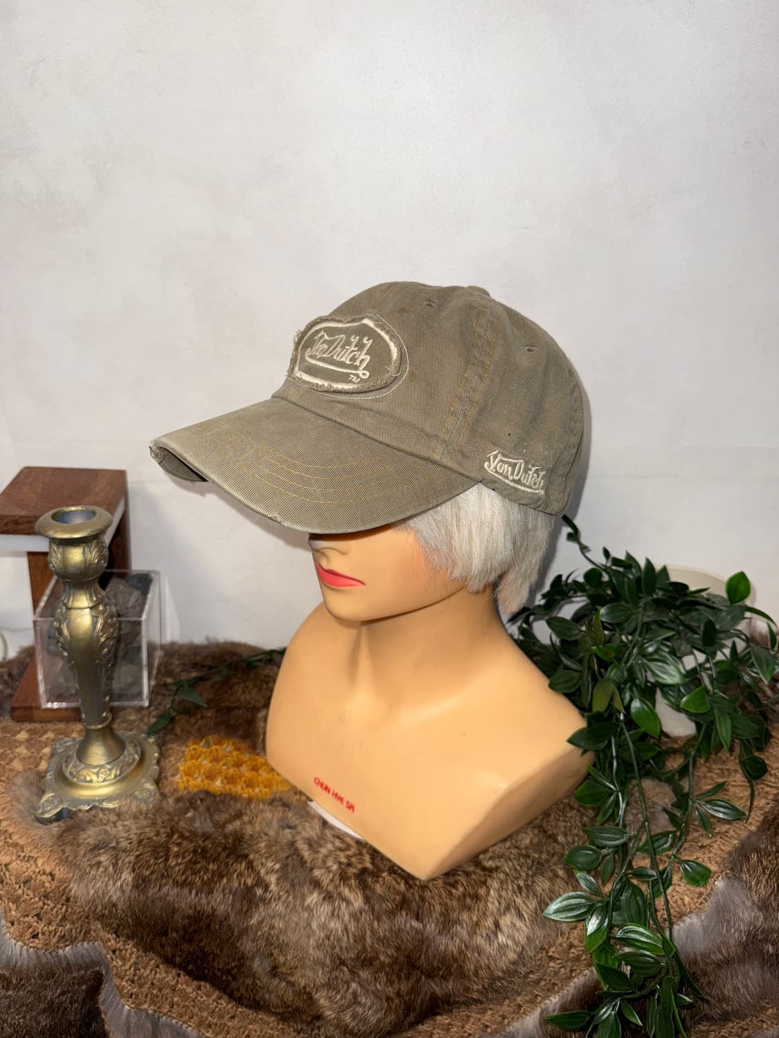 Von Dutch ash khaki logo ball cap 상품이미지1