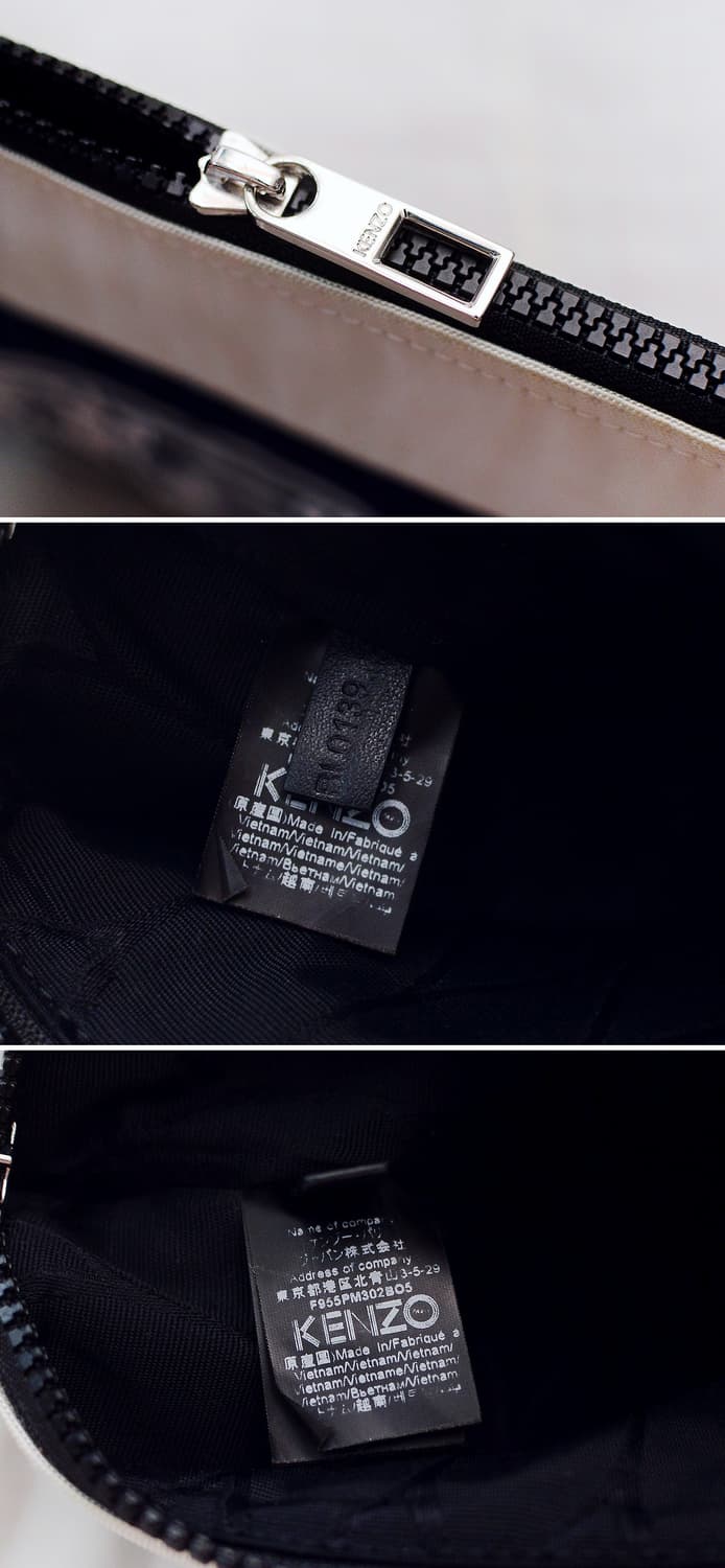 겐조 (KENZO) 컬러블럭 타이거 레터링 양면 로고 클러치백 상품이미지9