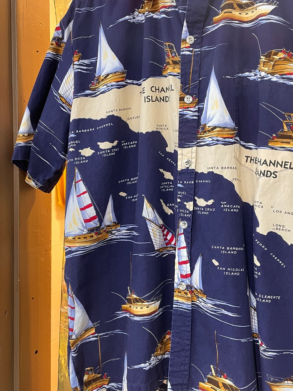 VTG 돛단배 하와이안 셔츠 상품이미지4