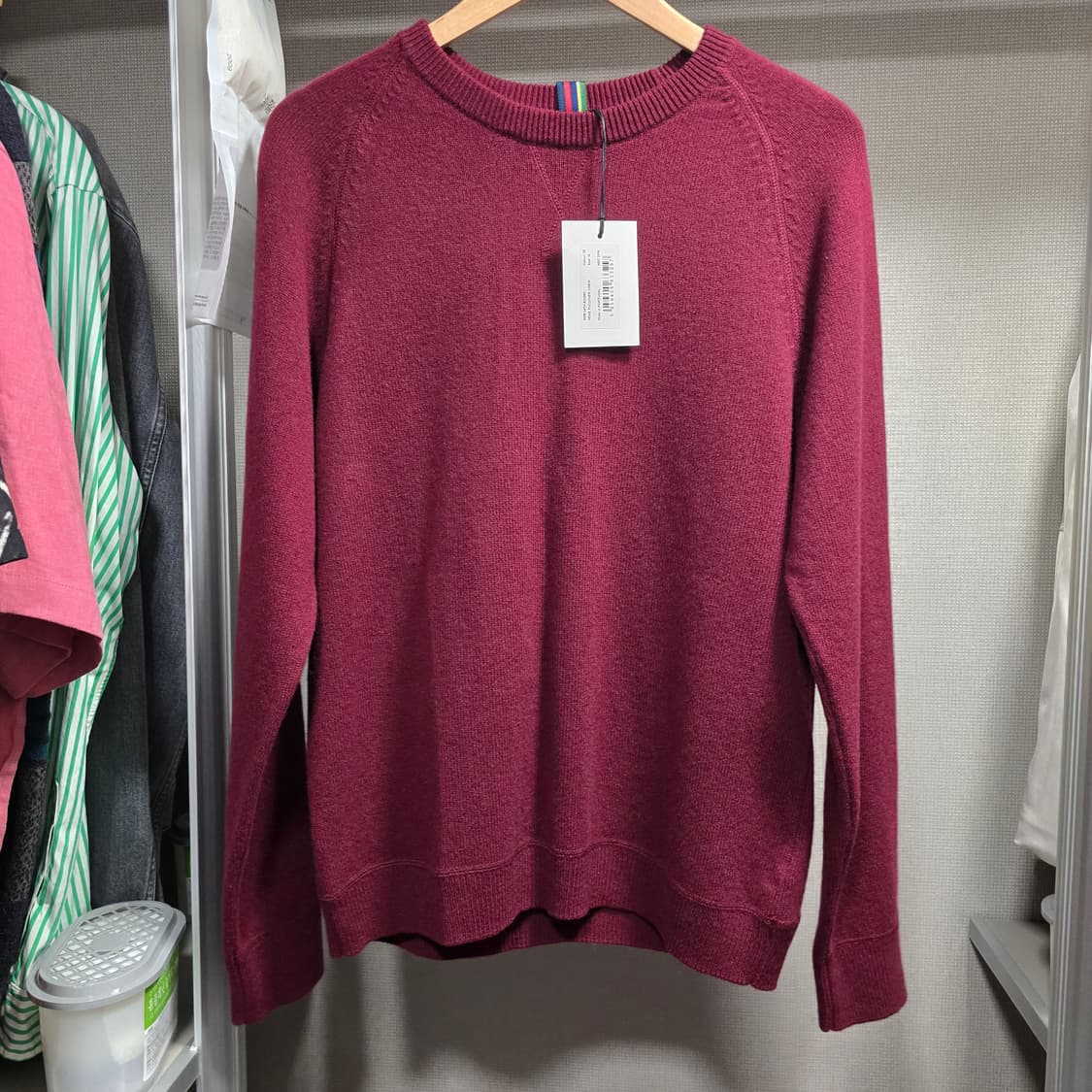 [새제품] 폴스미스 울니트 버건디 M 상품이미지1