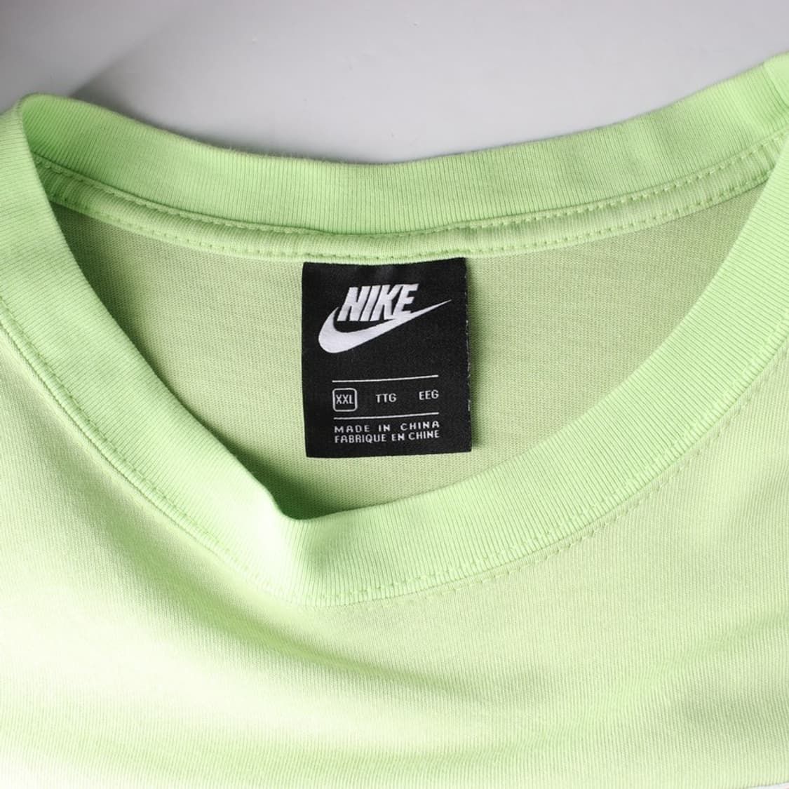 나이키 라이트그린 백로고 스우시 반팔티 XXL 상품이미지5