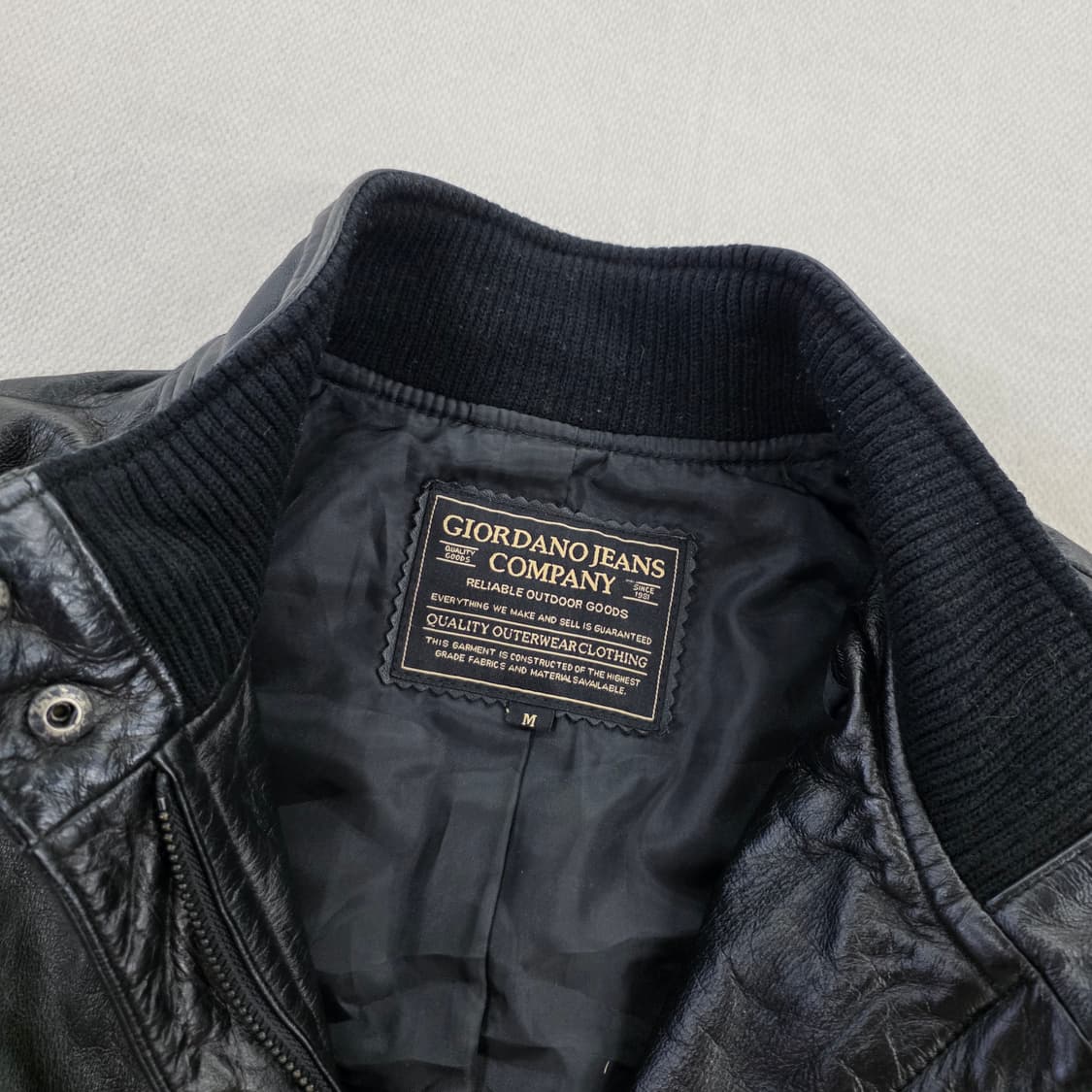 [95] 지오다노 소가죽 바이커 자켓 0220J 상품이미지3