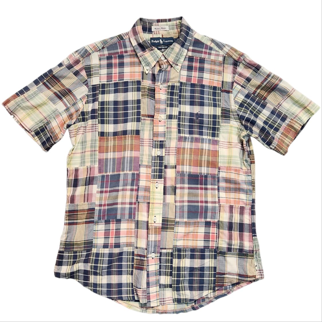 폴로 랄프로렌 패치워크 반팔 셔츠 (M) 상품이미지1