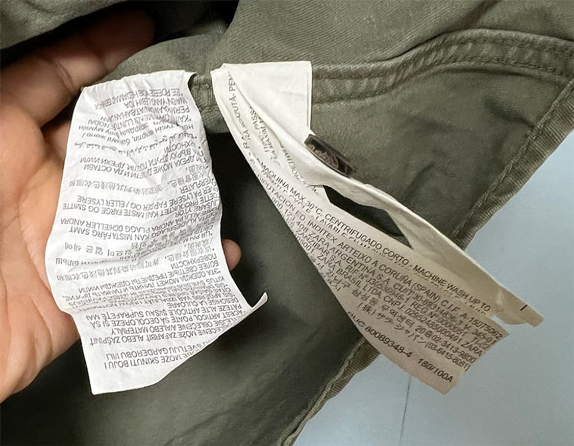 ZARA 자라 남자 코튼 아노락 셔츠식 춘추 카키 캐주얼 L 100 상품이미지5