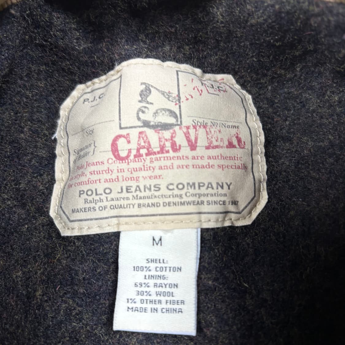 폴로 진스90‘s 베이지컬러 코듀로이 트러커 자켓 상품이미지5