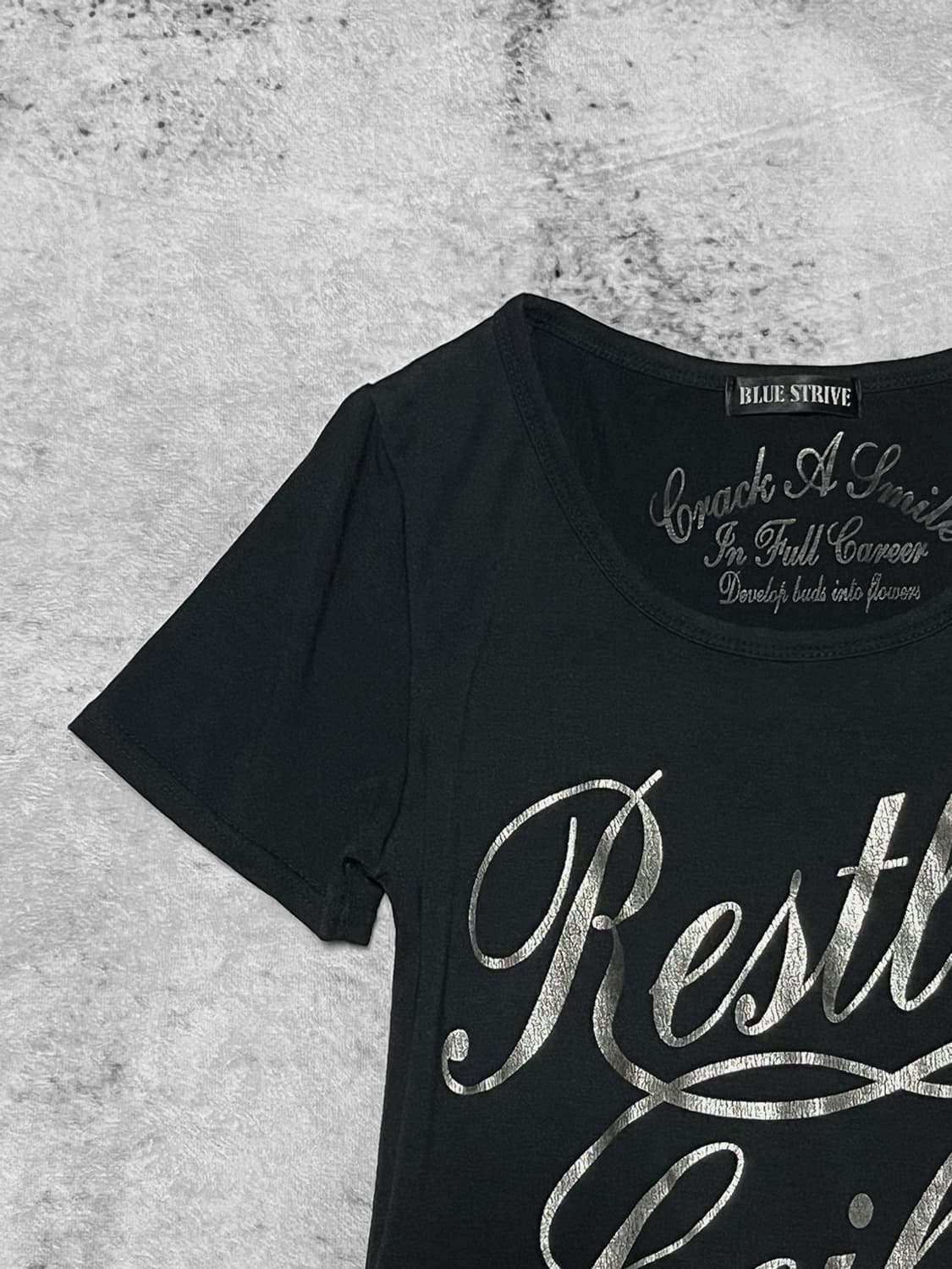 (blue strive) 00s silver lettering t  상품이미지2