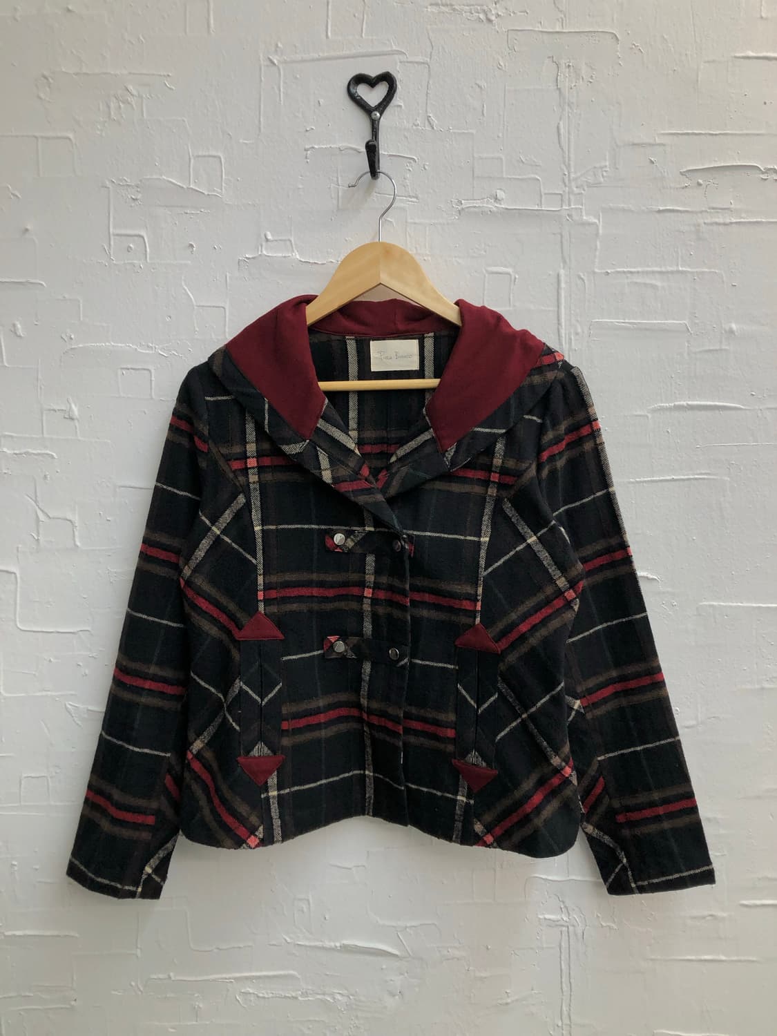 red Check pattern jacket 상품이미지4