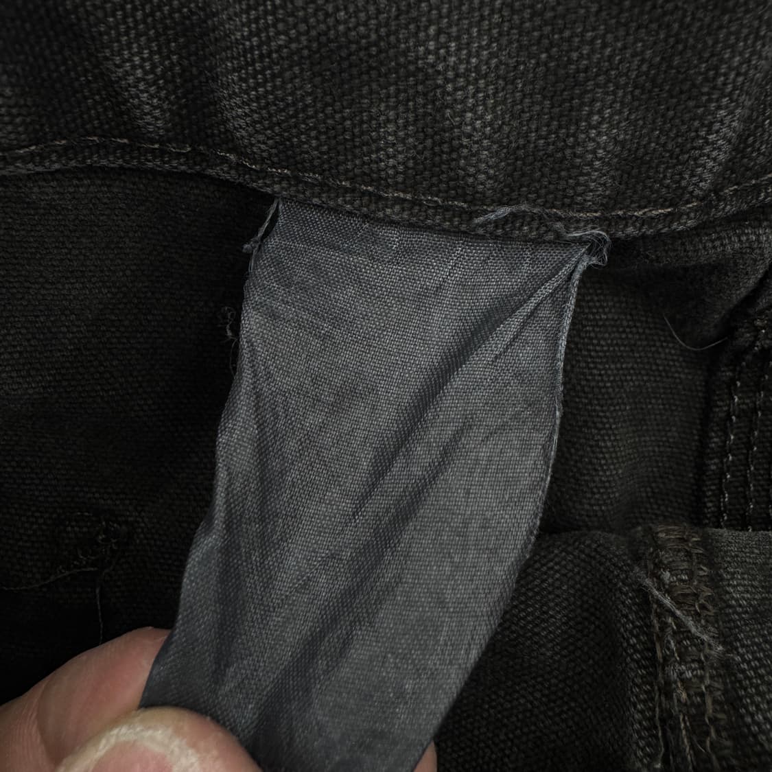 칼하트 OG 가죽패치 카펜터 덕캔버스 와이드 워크팬츠 상품이미지7