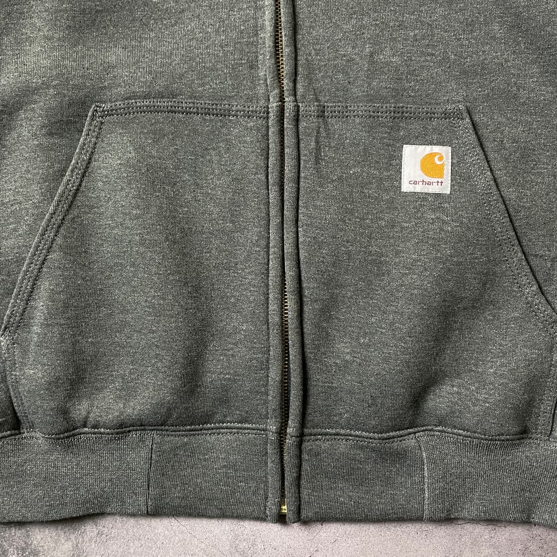 CARHARTT 칼하트 빈티지 그레이 기모 후드집업 A00436 상품이미지3