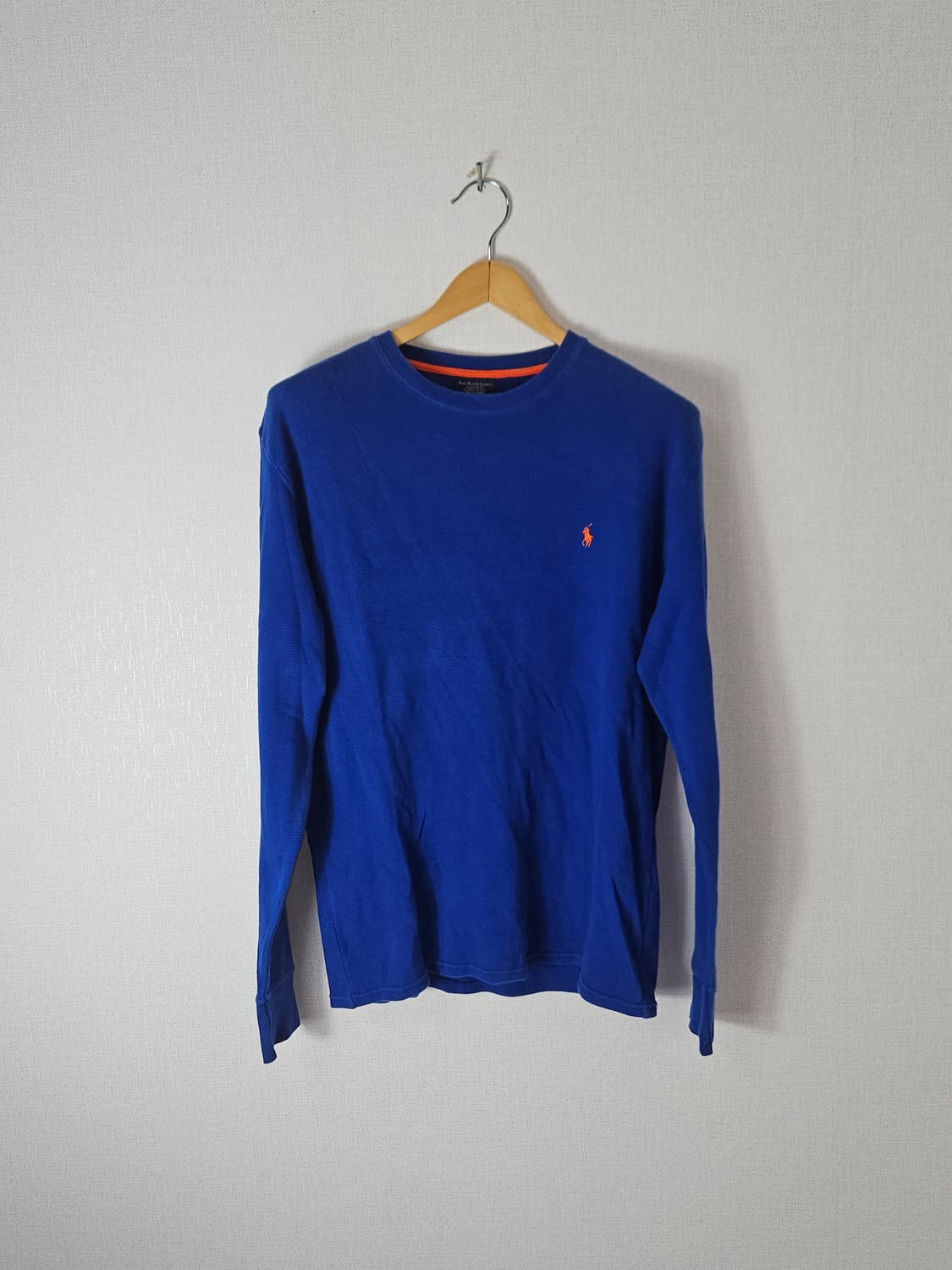 폴로 랄프로렌 신형 와플니트 블루 긴팔 티셔츠 롱슬리브 L 상품이미지1