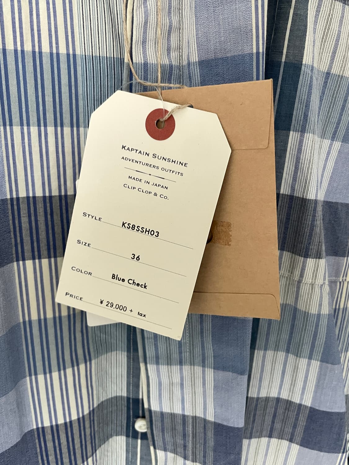 KAPTAIN SUNSHINE Band Collar shirts 상품이미지2