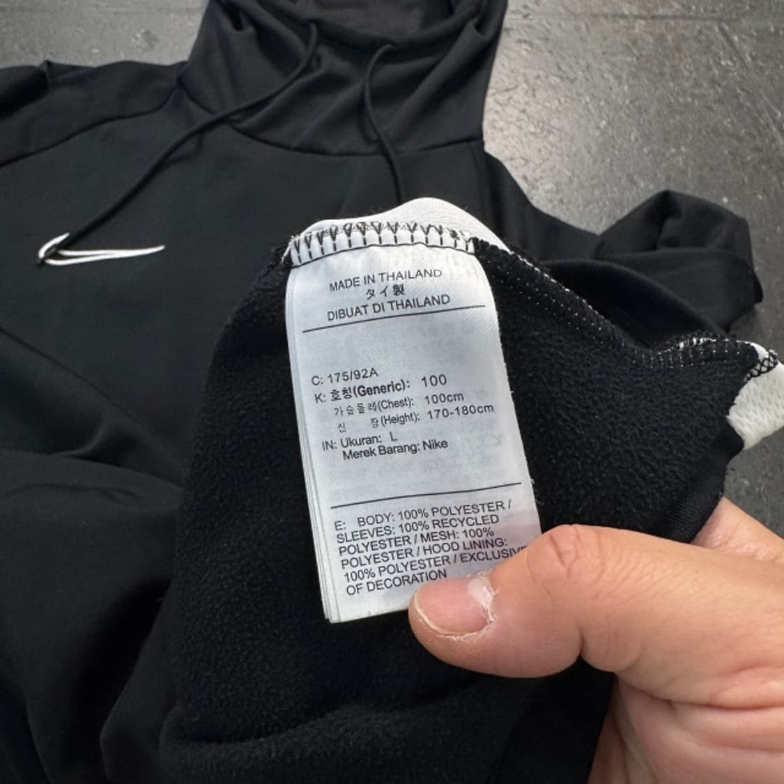 100 나이키 풋볼 드라이핏 후드티  상품이미지3