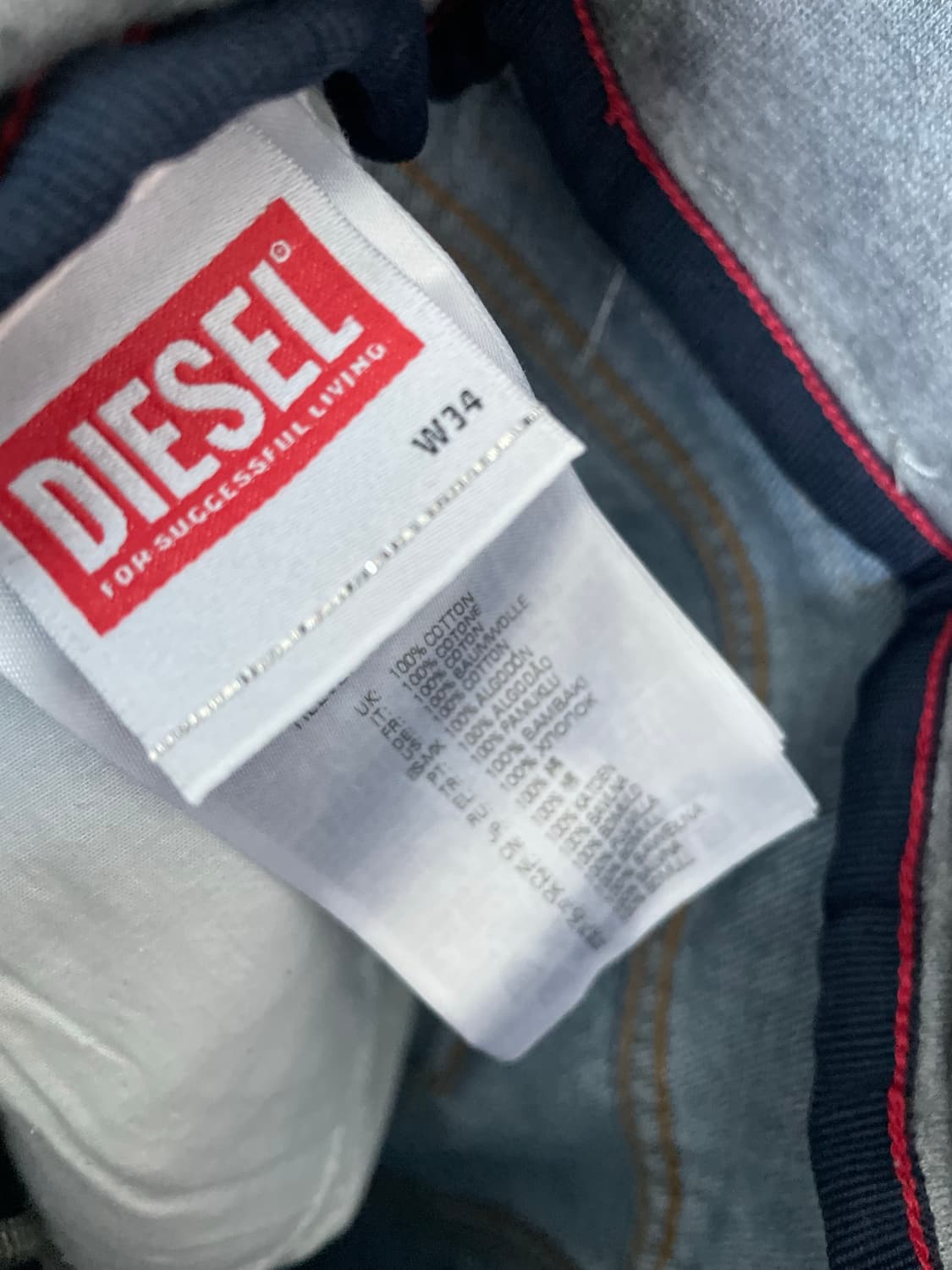 디젤 레이어드 데님 팬츠 상품이미지8