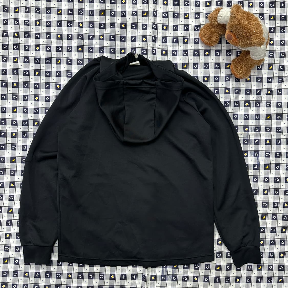 르꼬끄 JPN 프린팅 Y2K 고프코어 러닝 블랙 L 후드 져지 상품이미지2