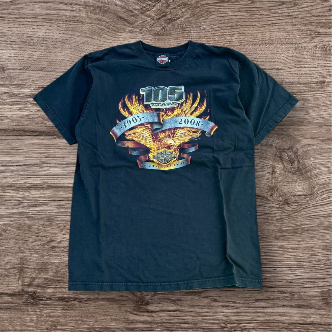 00's Harley Davidson 105 years graphic T 상품이미지1