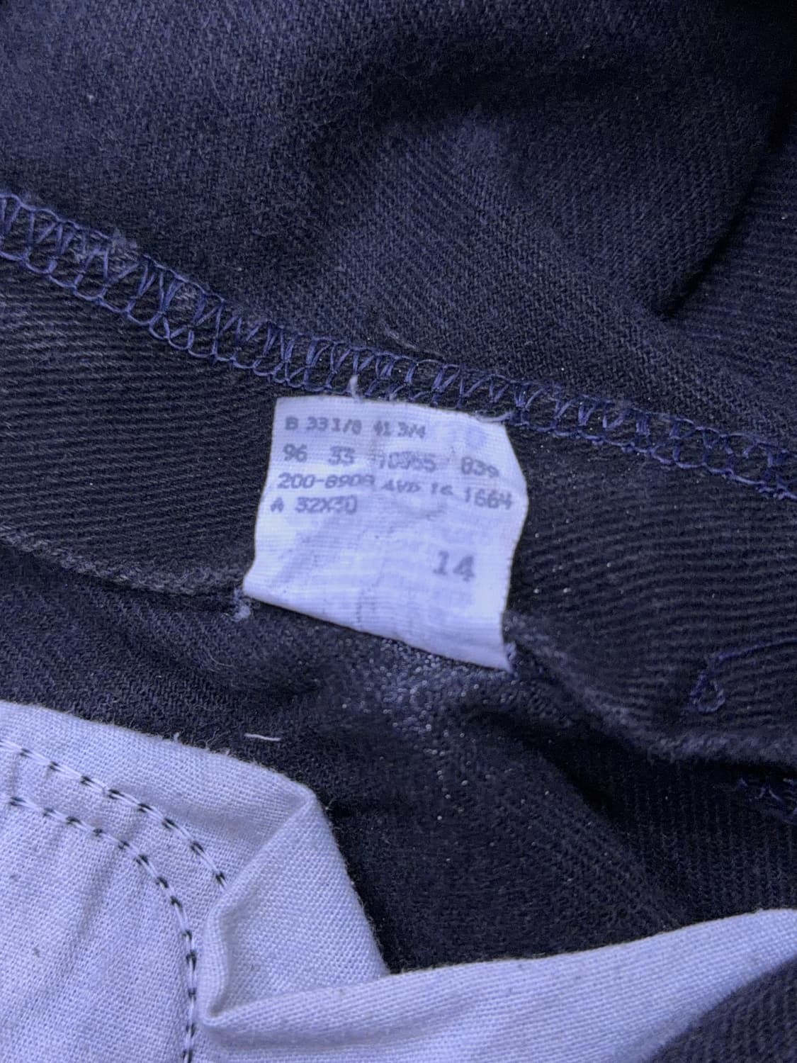 Lee 리 빈티지 블랙 워싱 USA 메이드 테이퍼드핏 블랙진 32 상품이미지9