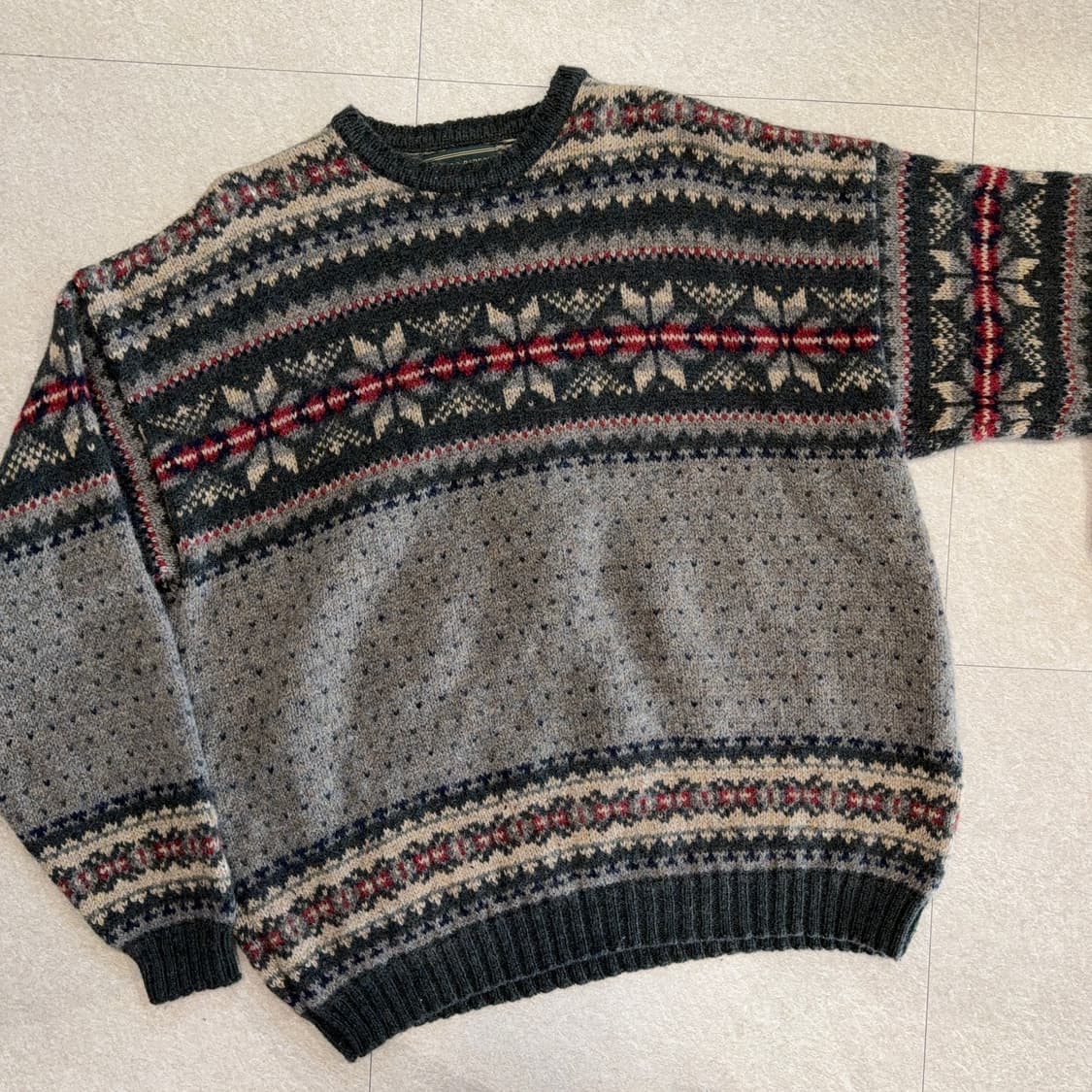 USA 메이드 페어아일 울 니트 상품이미지2