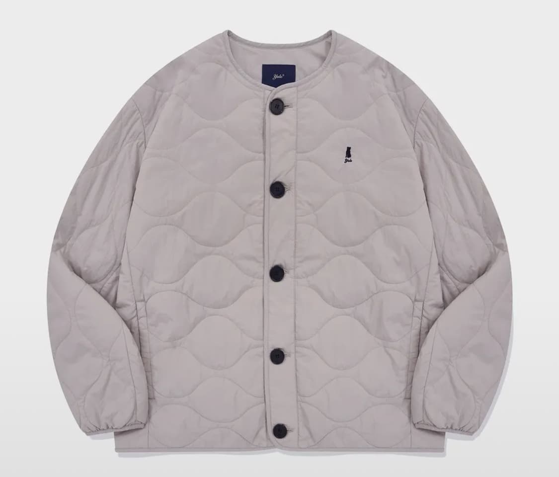 예일 퀄팅 패딩 자켓(그레이/M) 상품이미지1