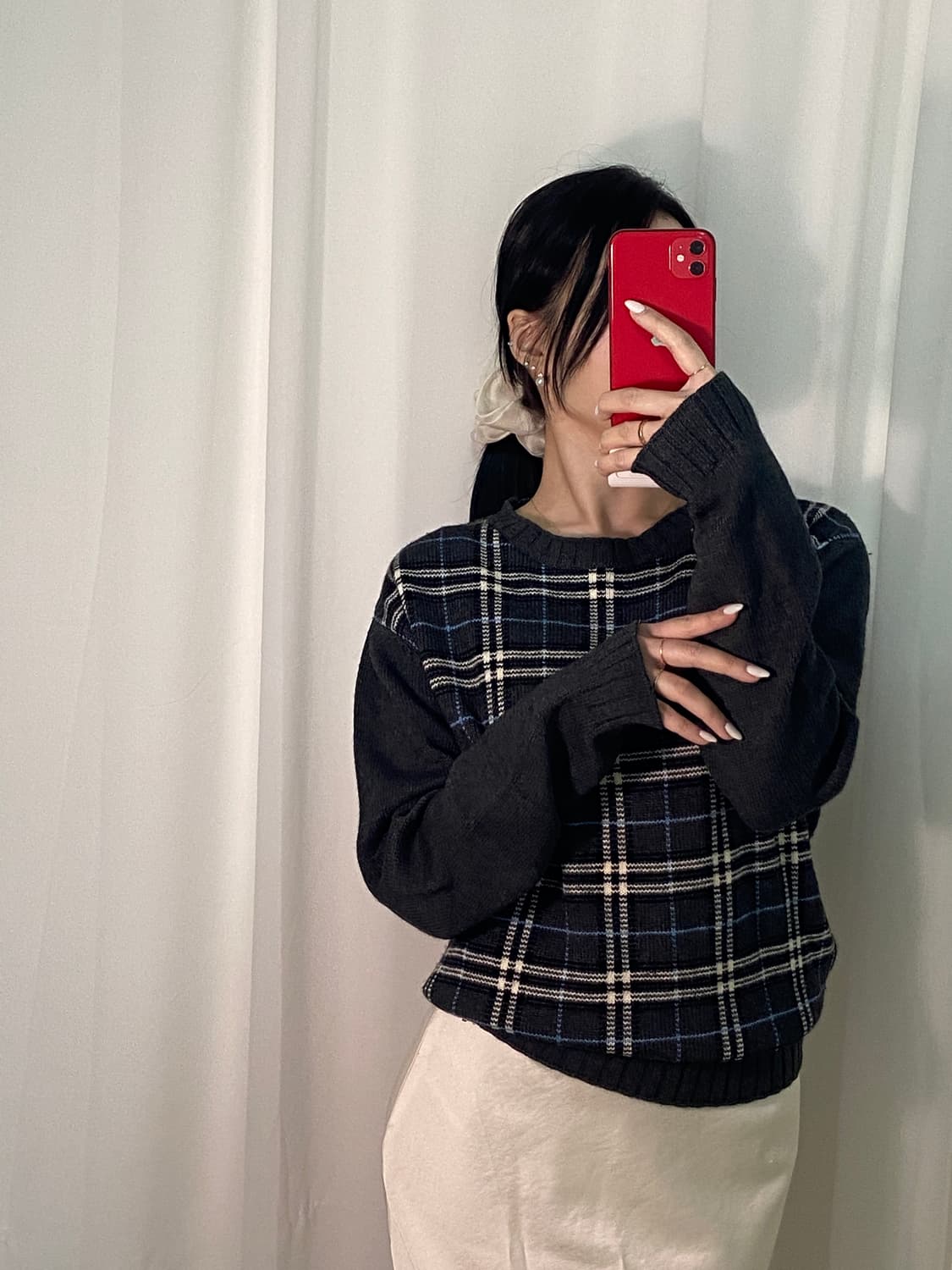 버버리 전체노바체크 니트 상품이미지1