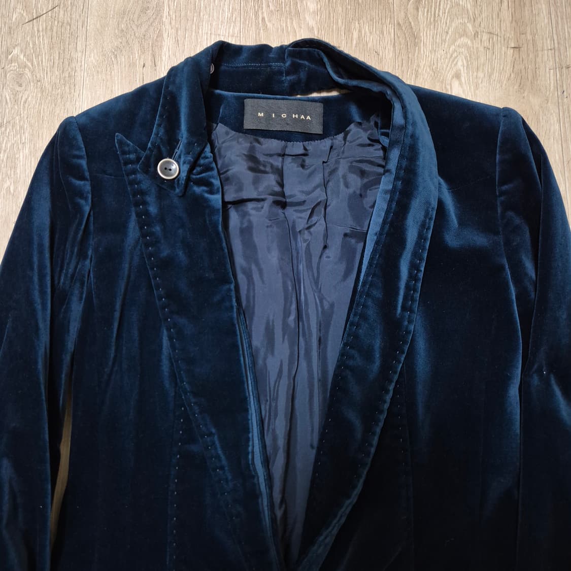 MICHAA 미샤 벨벳 싱글 블레이저 정장자켓 91-103-165 상품이미지2