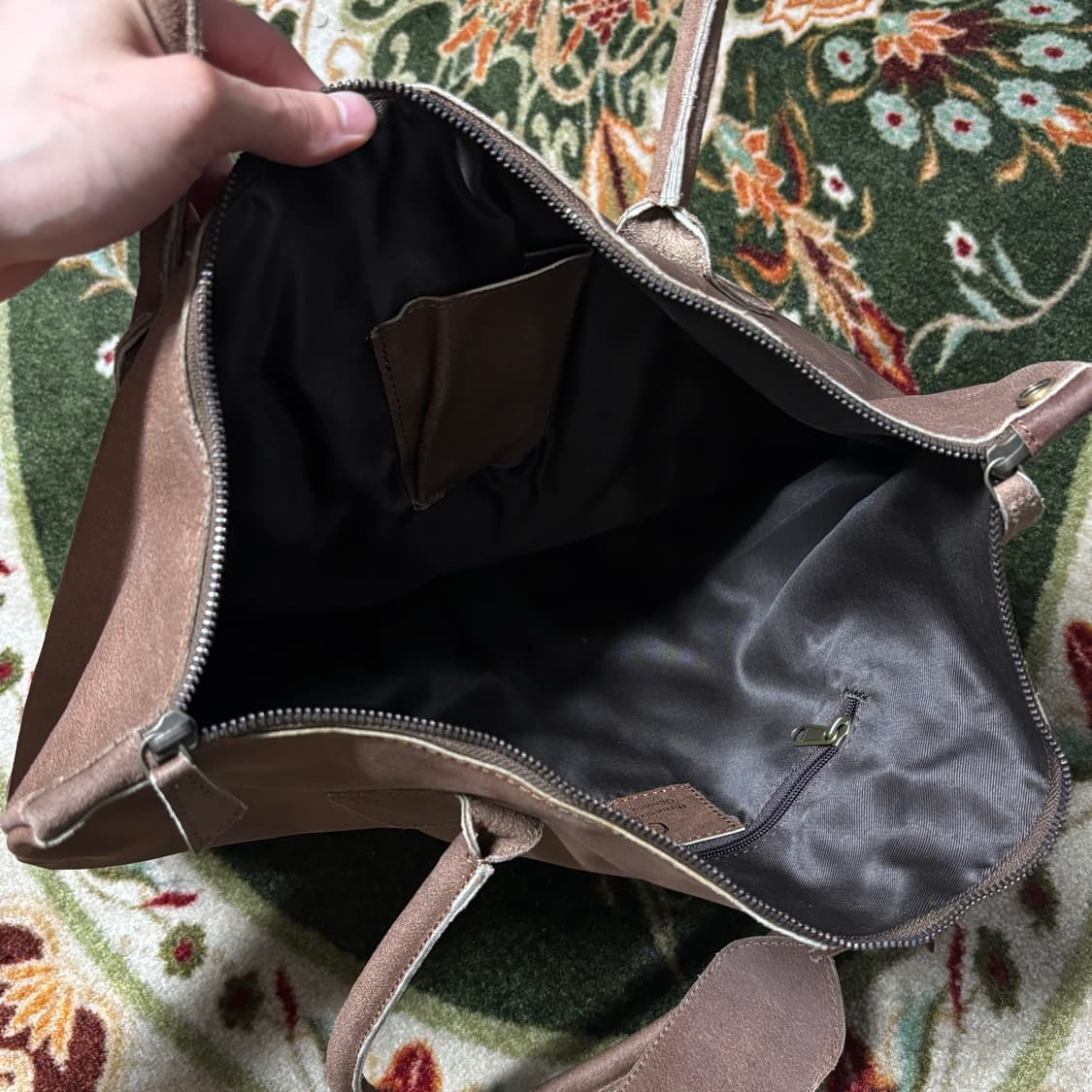 handmade cowhide tote bag 상품이미지4