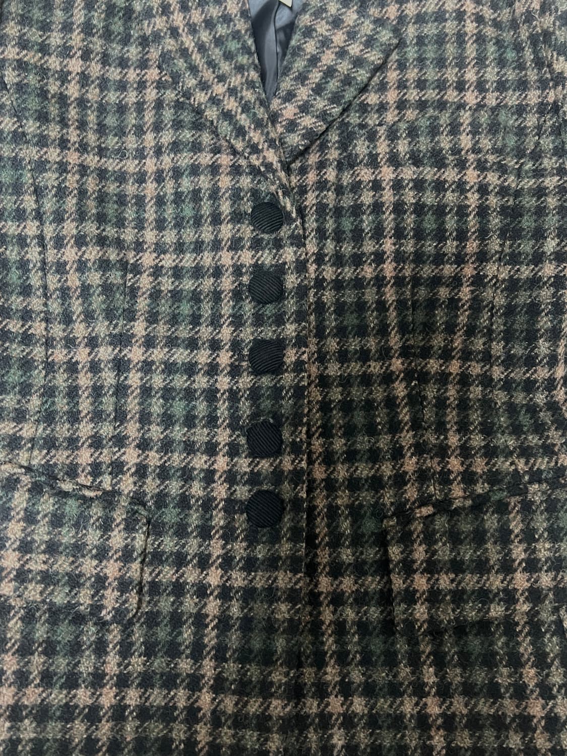 앤유 체크 울자켓  상품이미지5