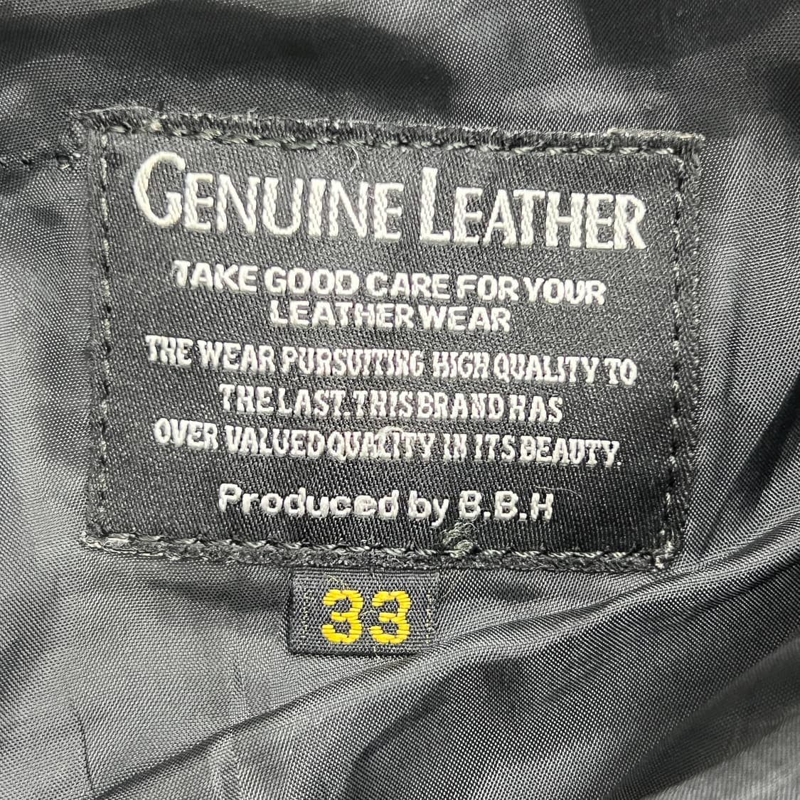 VTG 빈티지 블랙 소가죽 팬츠 33 상품이미지3