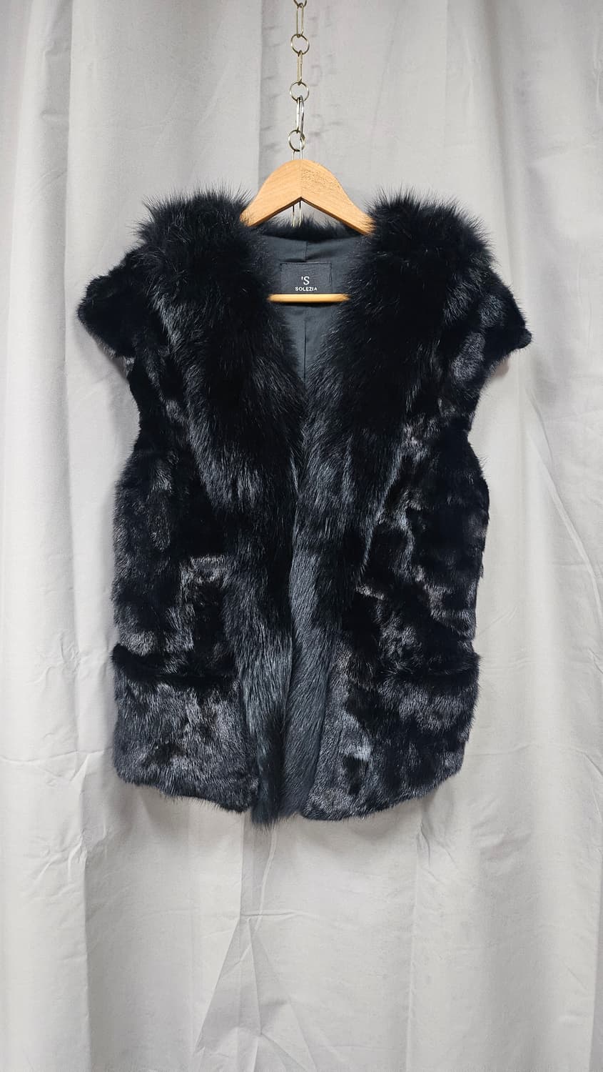 솔레지아 폭스퍼 밍크 조끼 상품이미지2