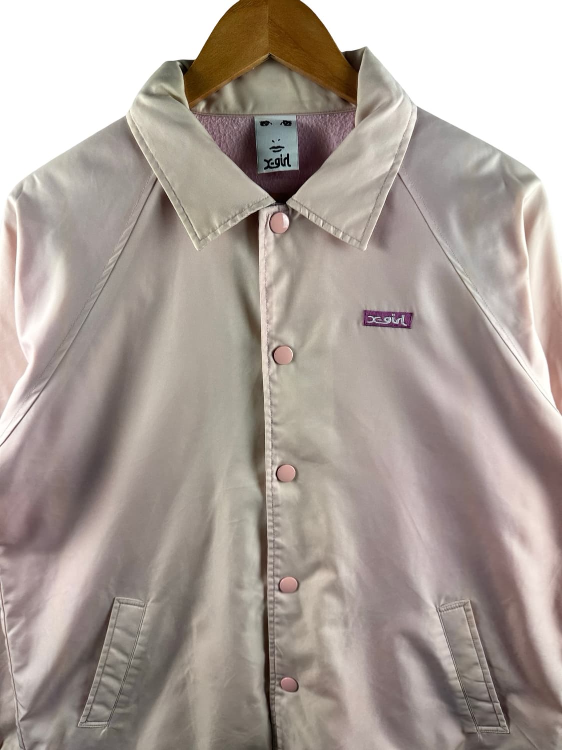 JPN X-girl 프린팅 핑크 코치자켓2863 상품이미지3