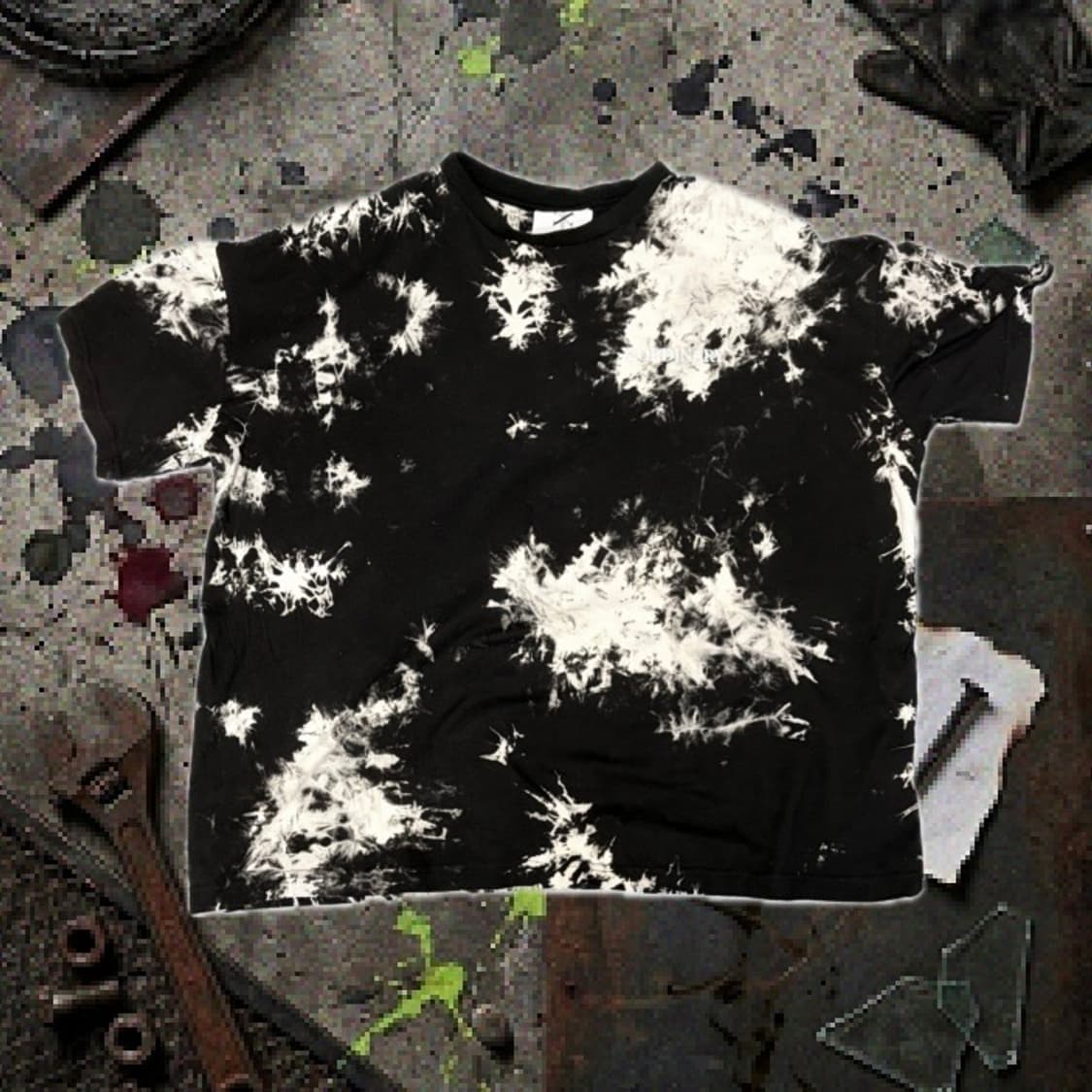 애쉬 아일랜드 착용) damage washing 1/2 T-shirt 상품이미지2