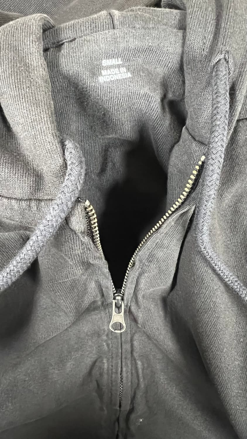 (새상품)이지갭 후드 집업 블랙S 상품이미지4