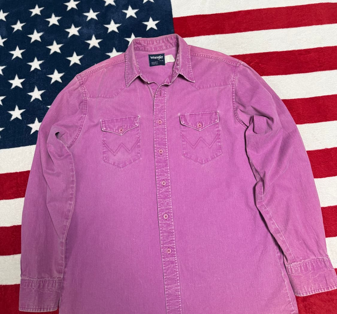 랭글러 웨스턴셔츠 90s Wrangler western shirt 빈티지 상품이미지6